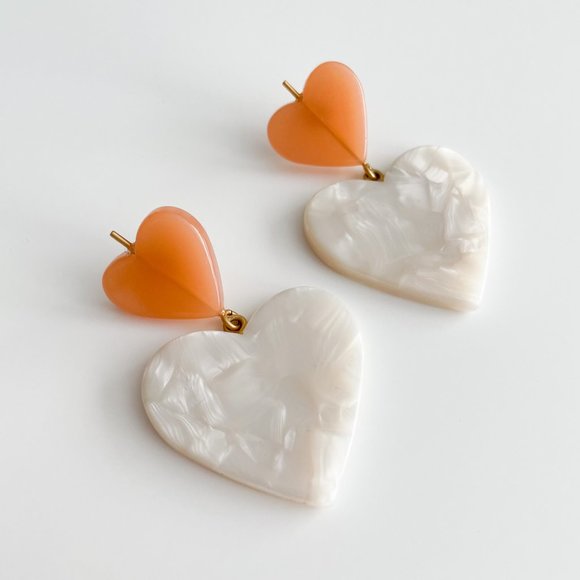 Madewell Heart of Hearts Statement Earrings - Picture 2 of 3
